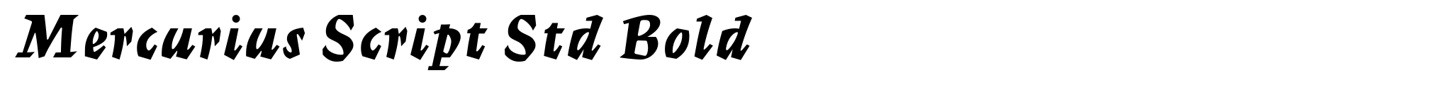 Mercurius Script Std Bold image